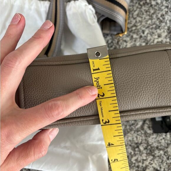 Prada Gray Leather Crossbody Bag with Colorful Strap - Picture 6 of 6